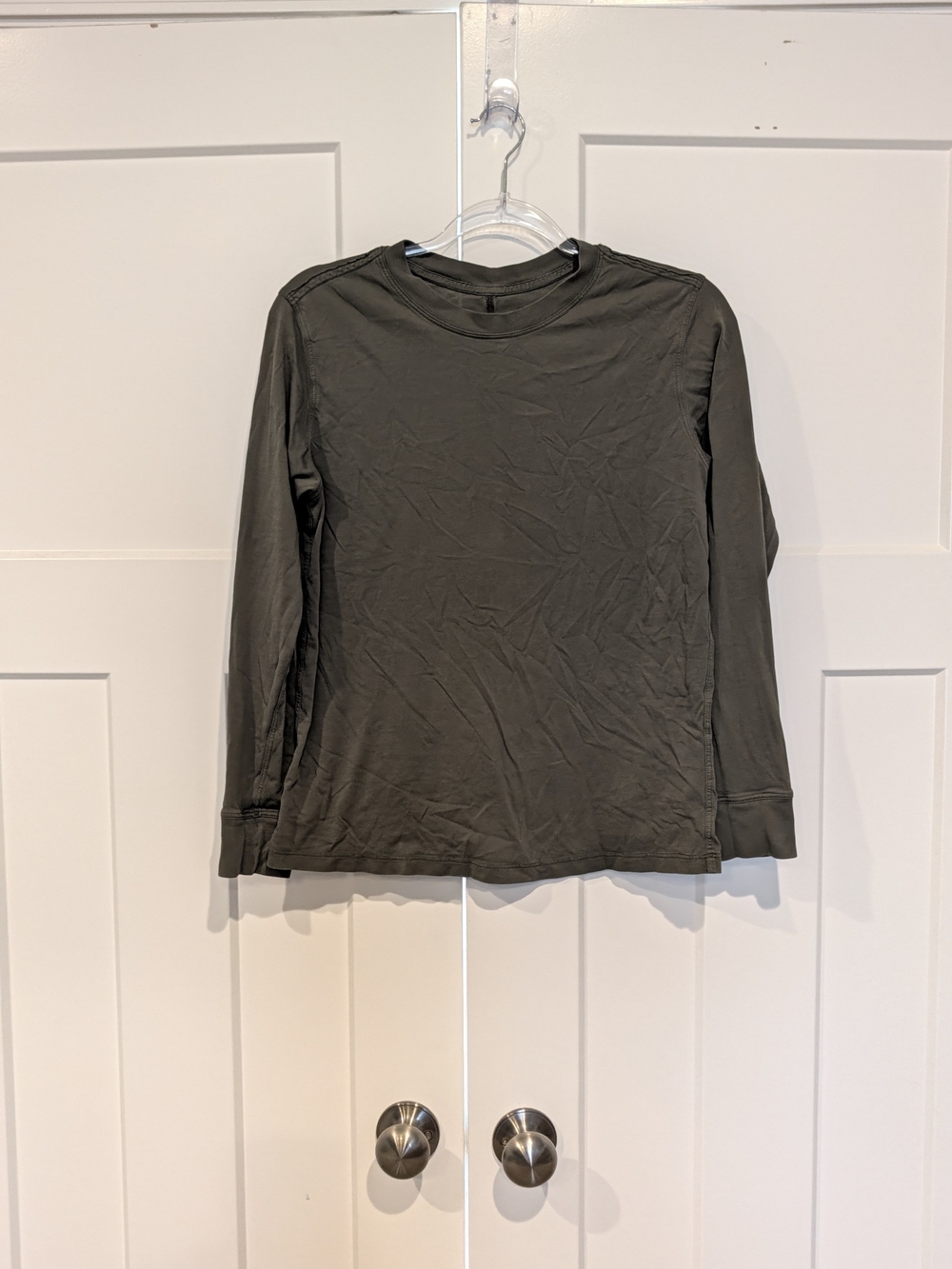 lululemon athletica Olive Long Sleeve All Yours Tee